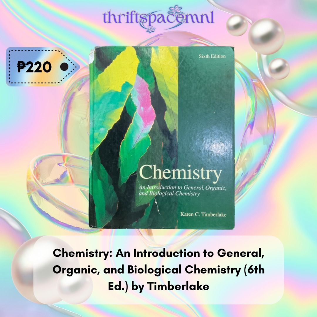 Chemistry　by　and　(6th　Chemistry:　General,　on　Hobbies　An　Biological　Textbooks　Books　Introduction　Magazines,　to　Toys,　Organic,　Ed.)　Timberlake,　Carousell