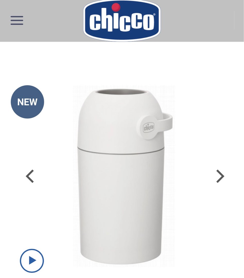 Chicco Nappy Bin Diaper Box, Babies & Kids, Bathing & Changing, Other