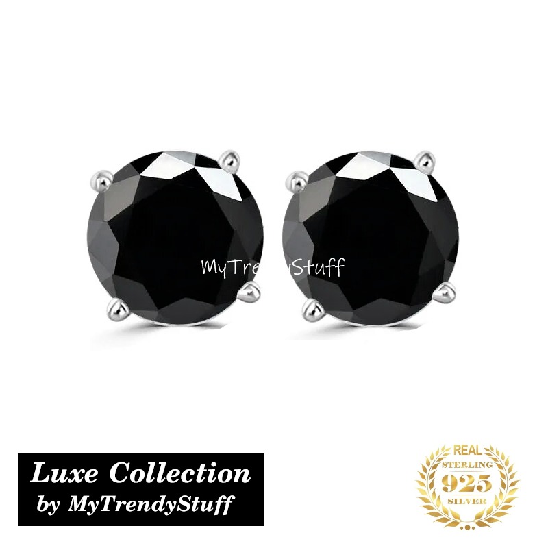 Vvs black clearance diamond earrings