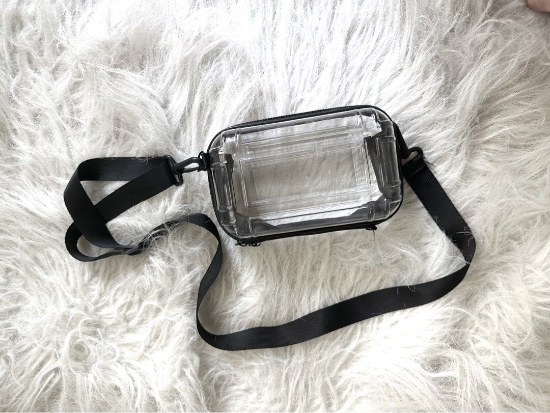 Clear plastic sling bag deals