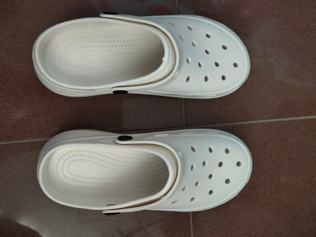 White clogs top shoes