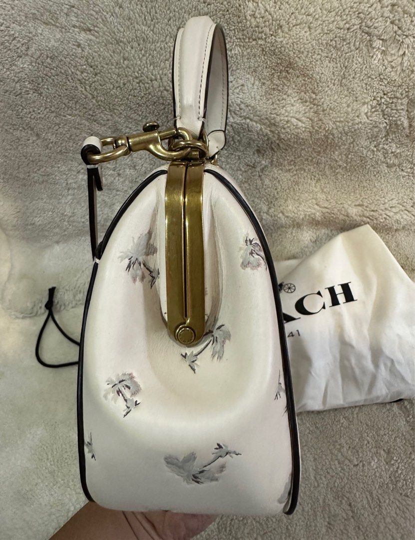 Disney x coach frame bag 23 with dalmatian floral print store
