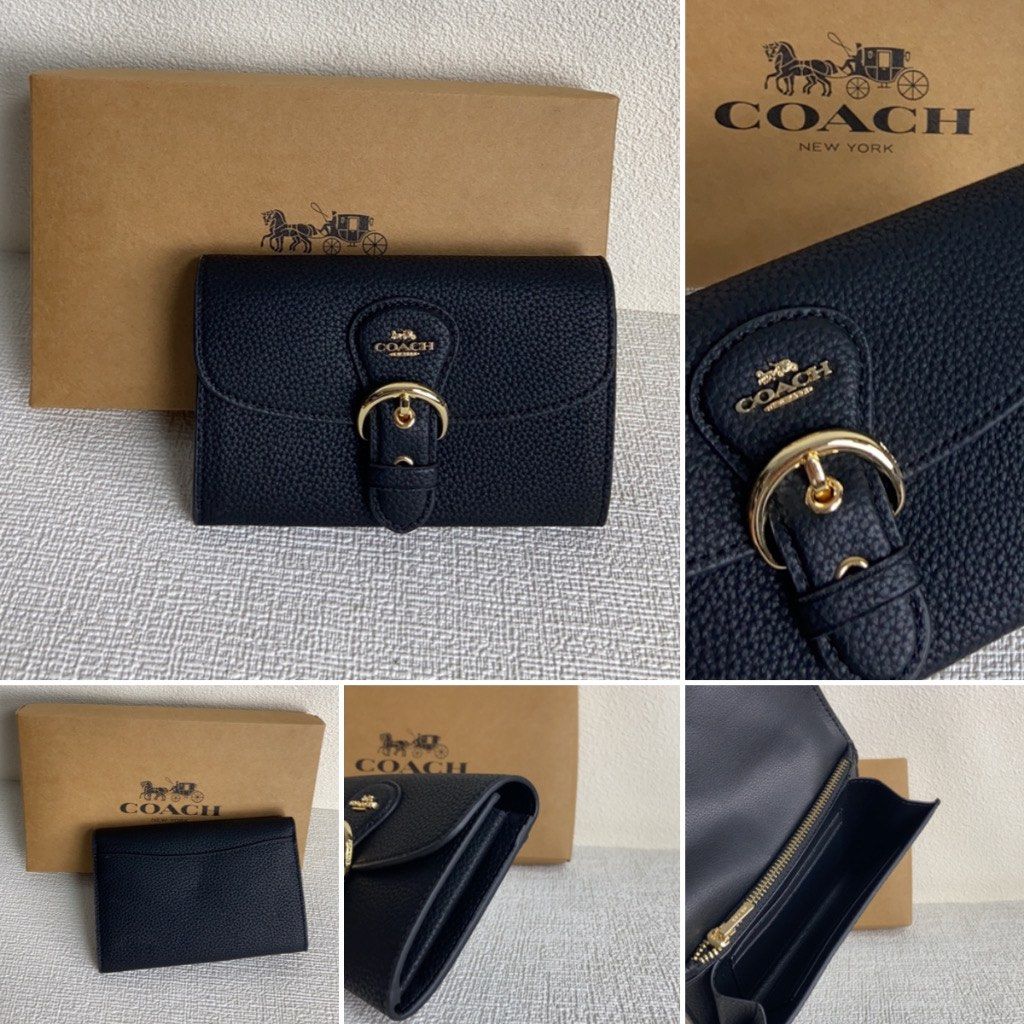 Coach Kleo Snap Wallet (C6897 CA440 C7374 C7375), Women's