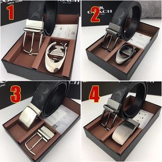 High Quality A Letter Slide Buckle Luxury Brand Genuine Leather Designer  Belts Men Fashion 3.8cm Casual Waistband Coffee