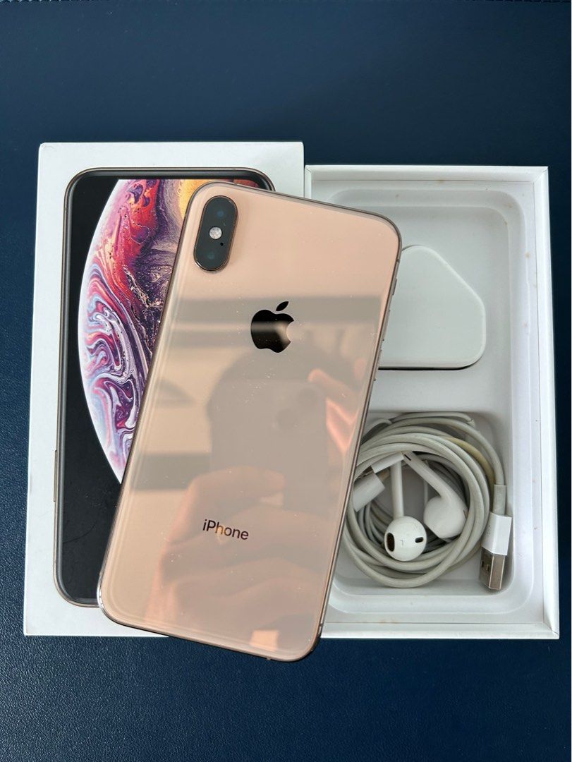 Condition 99% Like New] Full Set iPhone XS, 256GB Gold