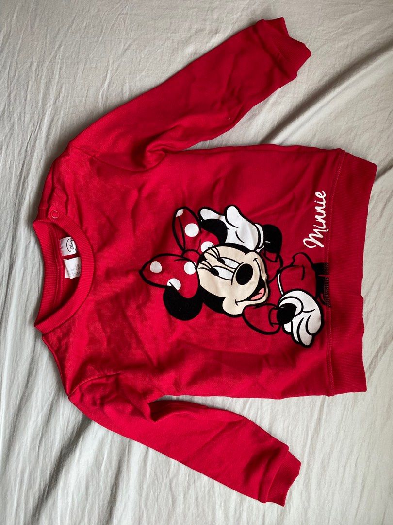 Red minnie new arrivals mouse sweater