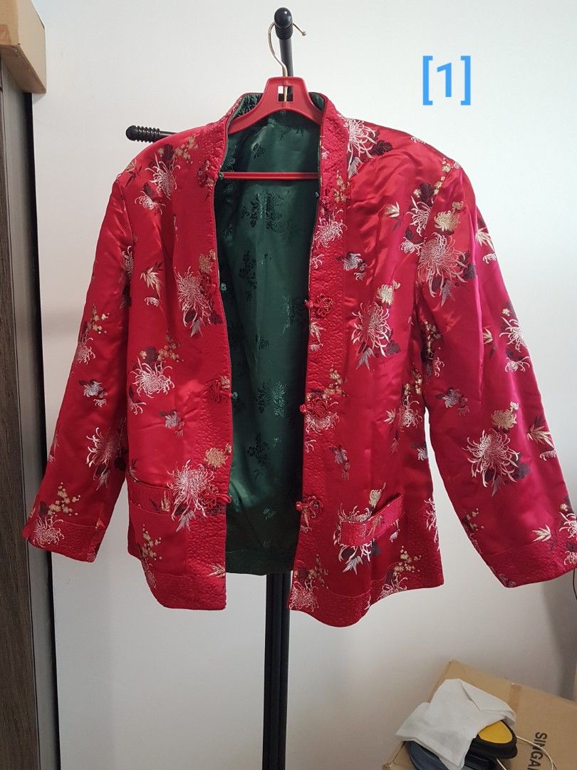 Chinese cotton top padded jacket