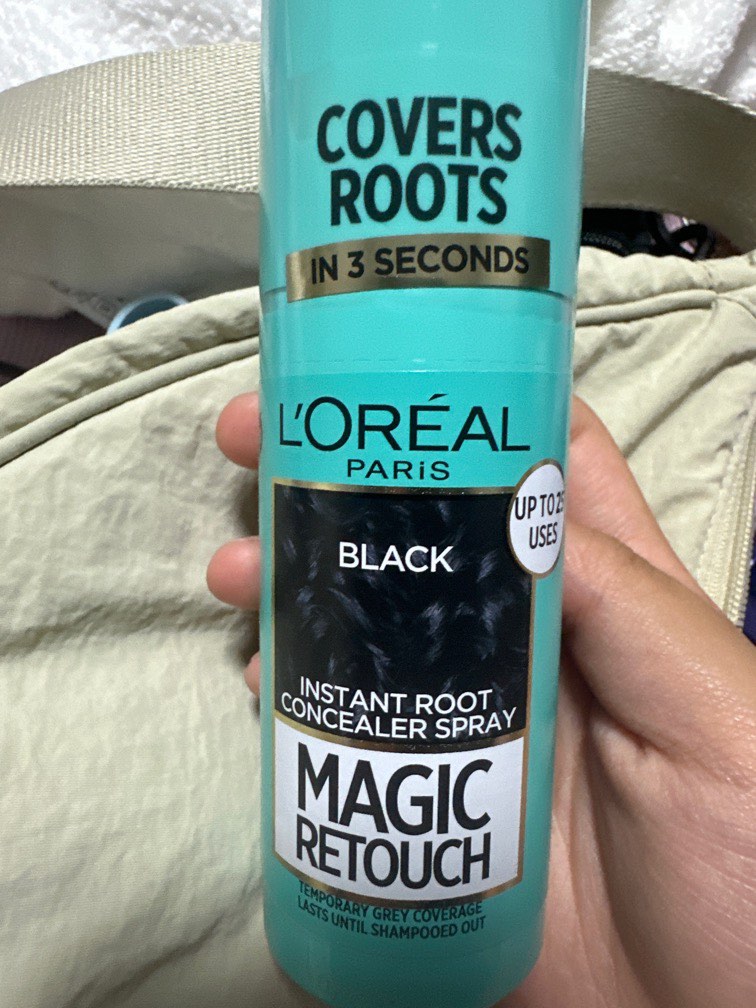 Cover roots L’Oreal hair spray black, Beauty & Personal Care, Hair on Carousell