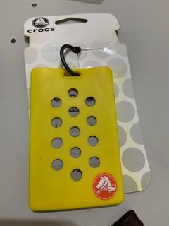 Crocs 識別證 黃色橡膠