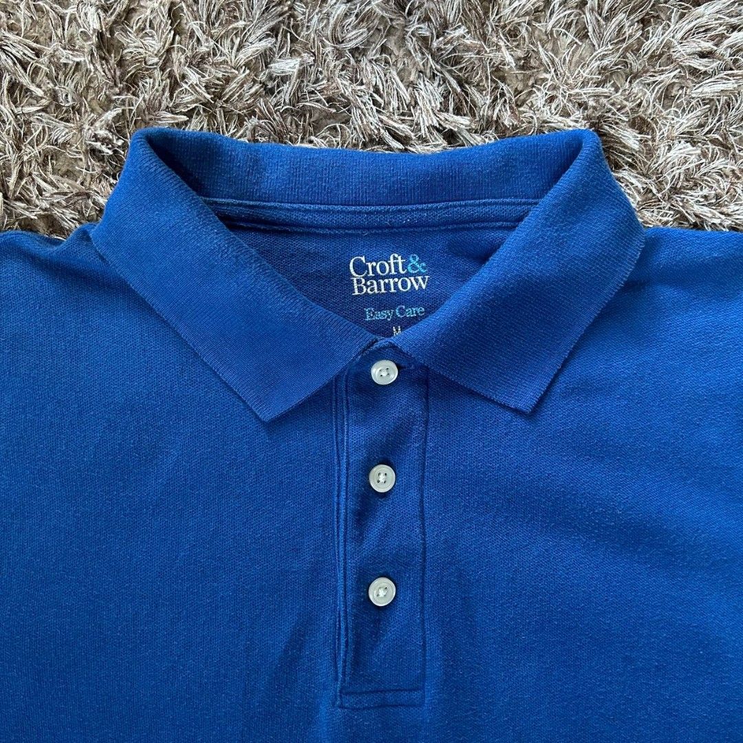Croft&Barrow Blue Polo Shirt Medium (Category: Tshirts & Polo Shirts ) located in Caloocan City. Submitted by numyard (Listing ID 1259056767, Image 3). Description: 21x28.5in.