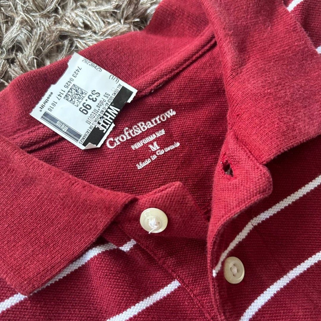 Croft&Barrow Red Striped Polo Shirt Medium (Category: Tshirts & Polo Shirts ) located in Caloocan City. Submitted by numyard (Listing ID 1259054240, Image 3). Description: .