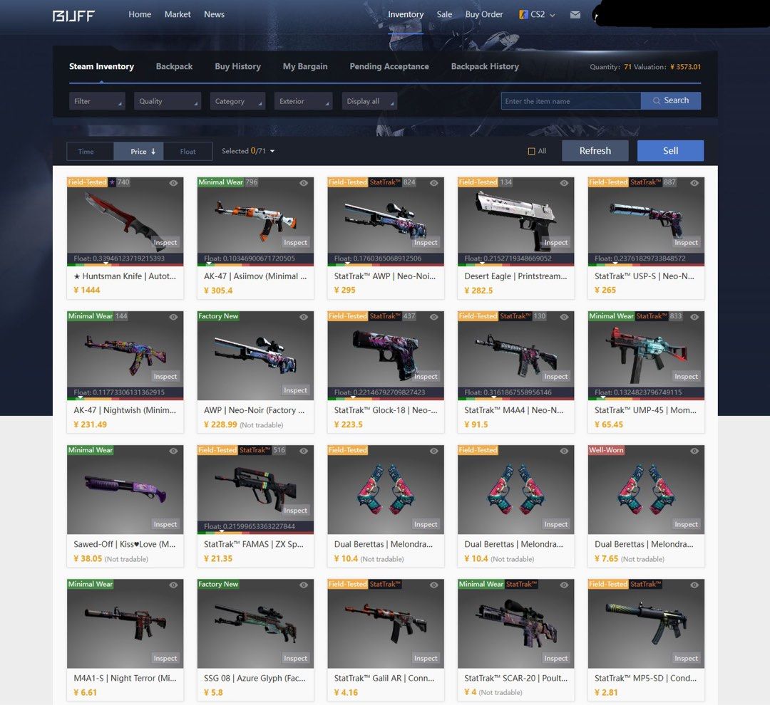 CSGO/CS2 Skins [BUFF] - $650, Video Gaming, Gaming Accessories, In-Game ...