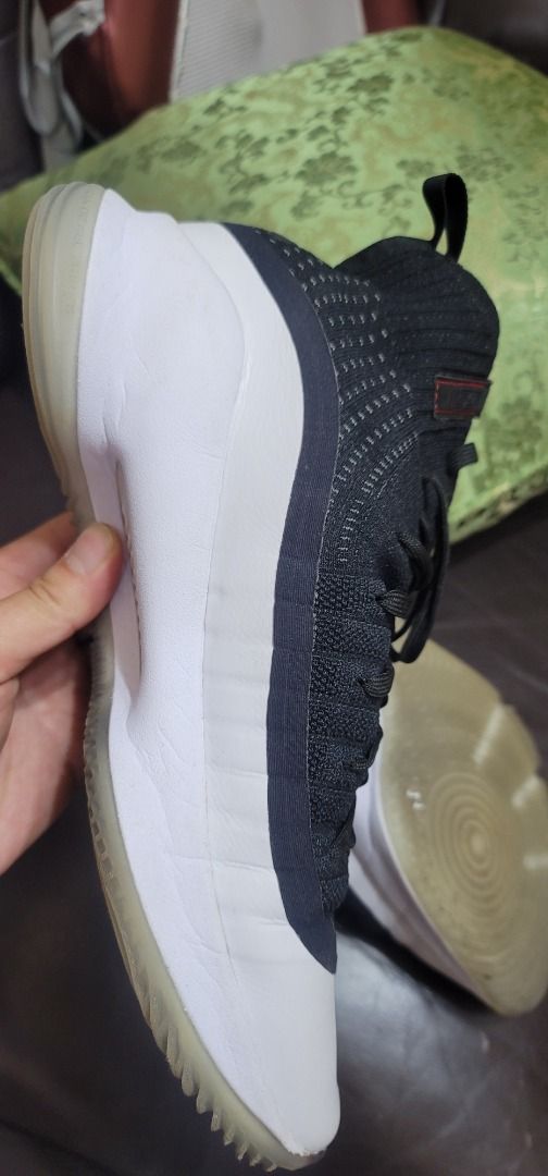 Curry 4 black and white size 9.5 Carousell