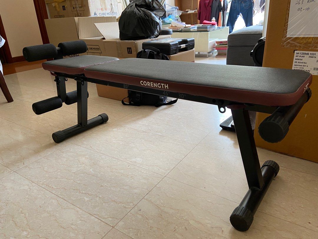 Folding weight bench decathlon top