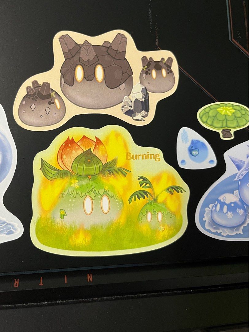 Dendro Slime Sticker Sheet Genshin Impact, Hobbies & Toys, Memorabilia ...