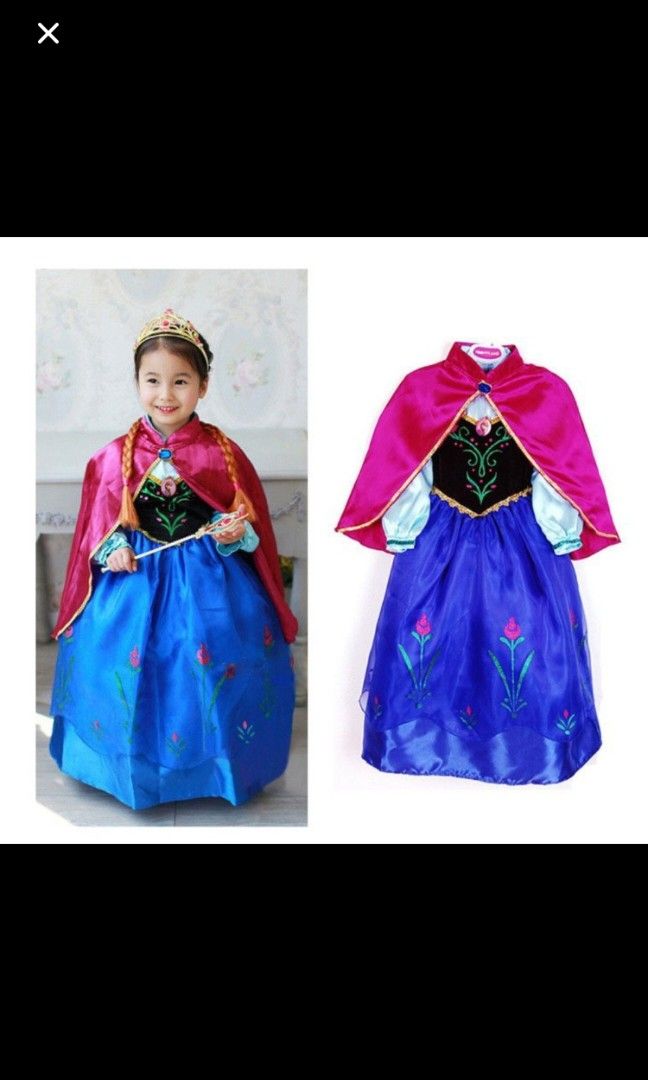 Disney Frozen Anna dress, Babies & Kids, Babies & Kids Fashion on Carousell