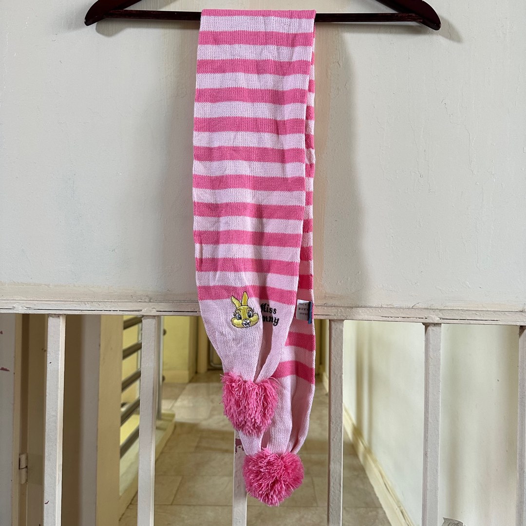 Disney Miss Bunny Knitted Scarf 6x40 inches, Women's Fashion, Watches ...