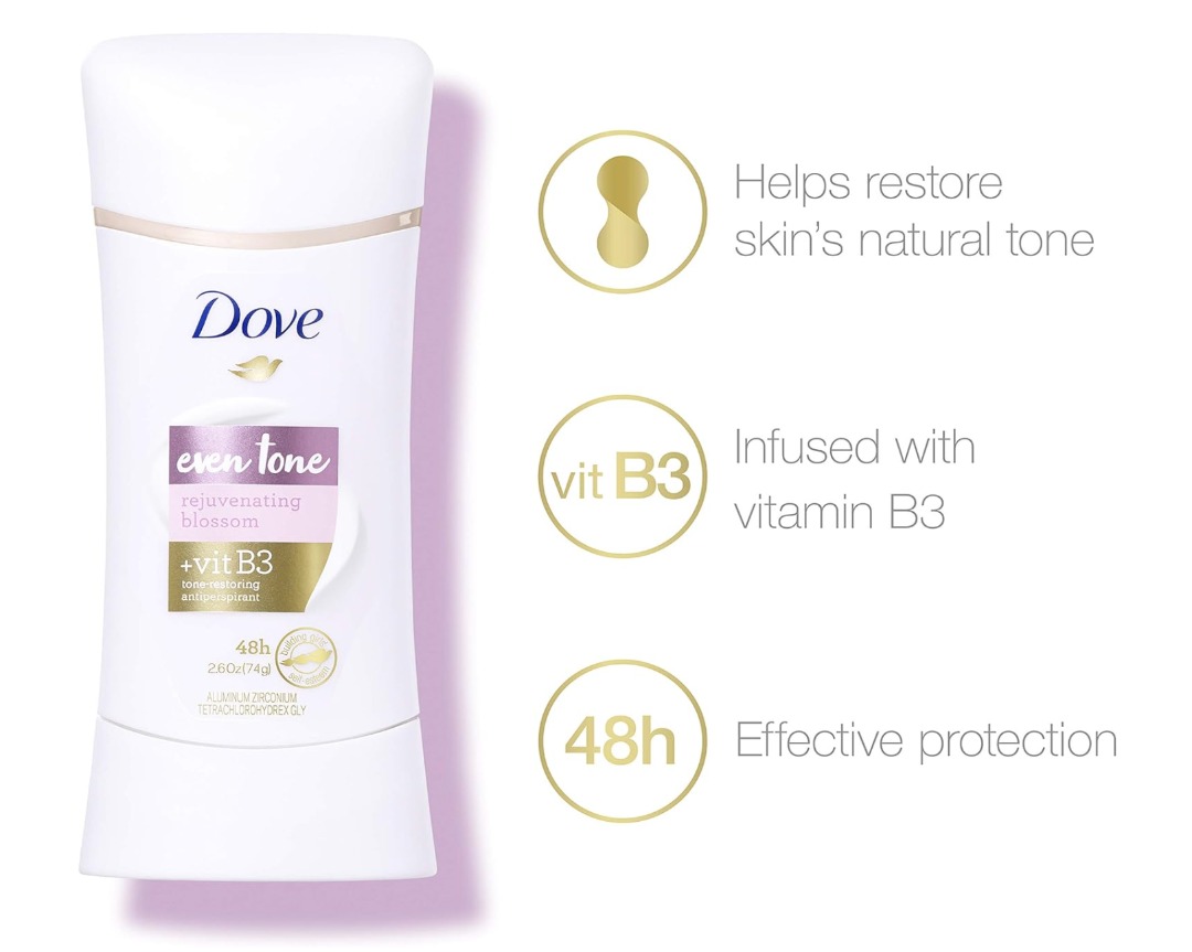 Dove Antiperspirant Deodorant for Uneven Skin Even Tone, Beauty