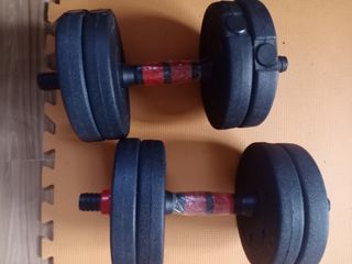Dumbbells 5-7kg(with free rubber plates)