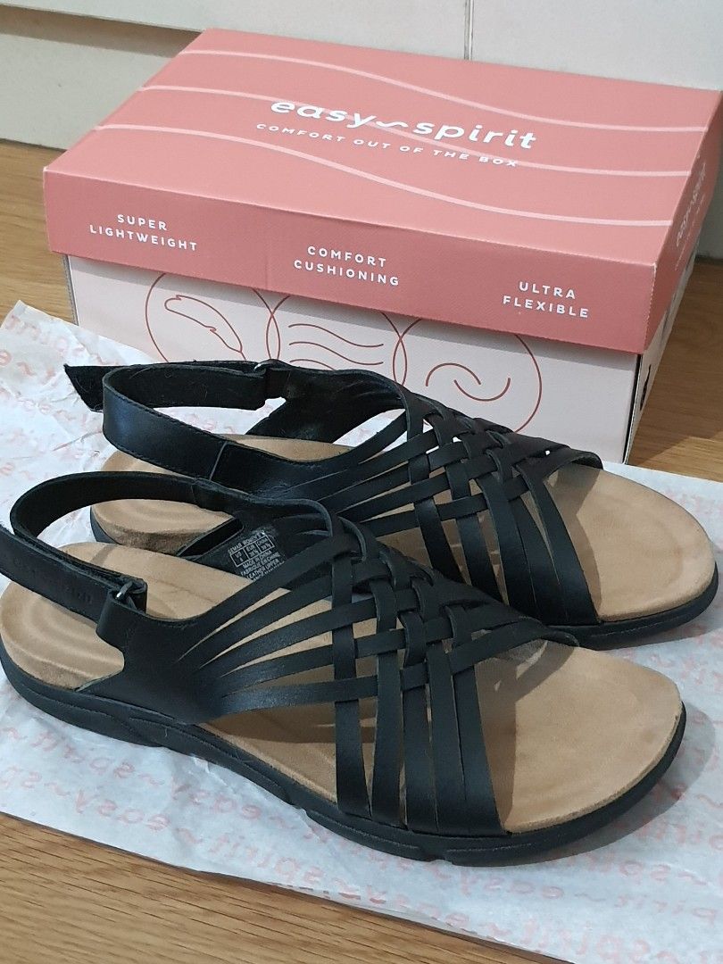 Easy Spirit Mar Sandals Black Women s Fashion Footwear Sandals