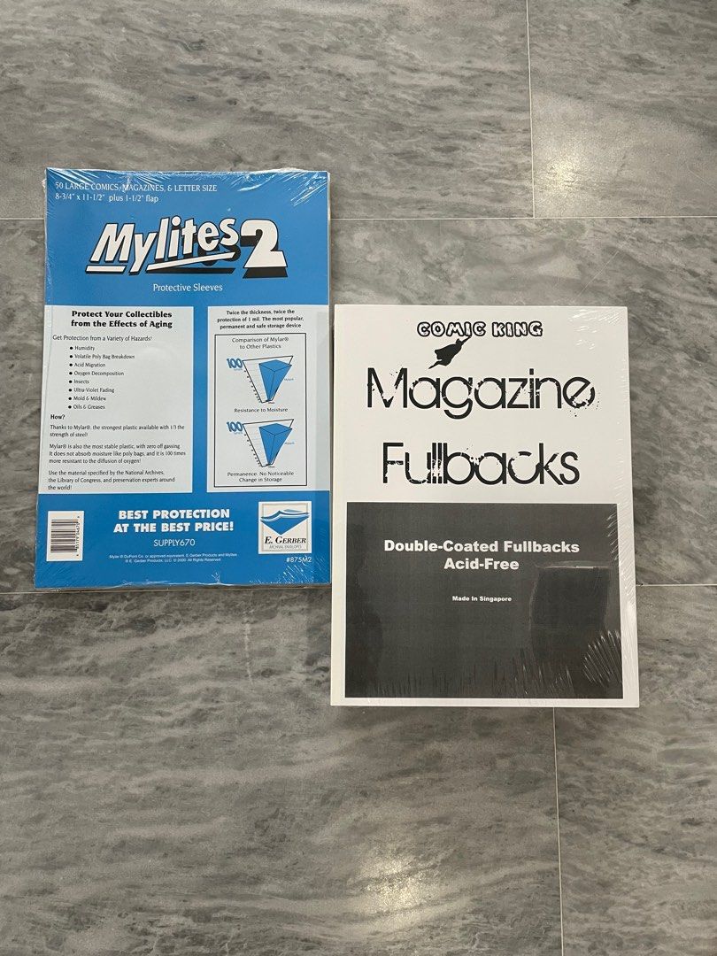 Egerber Mylites 2 & Comic King Full Back Boards (Set Of 50 Pcs