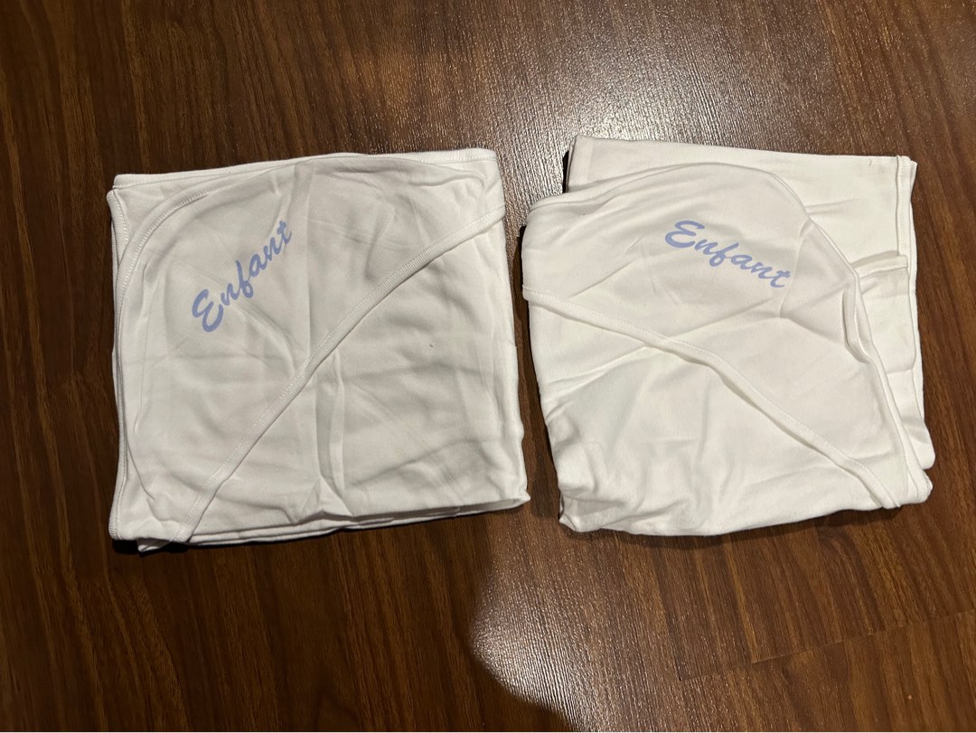 Enfant White Receiving Blanket, Babies & Kids, Babies & Kids Fashion on