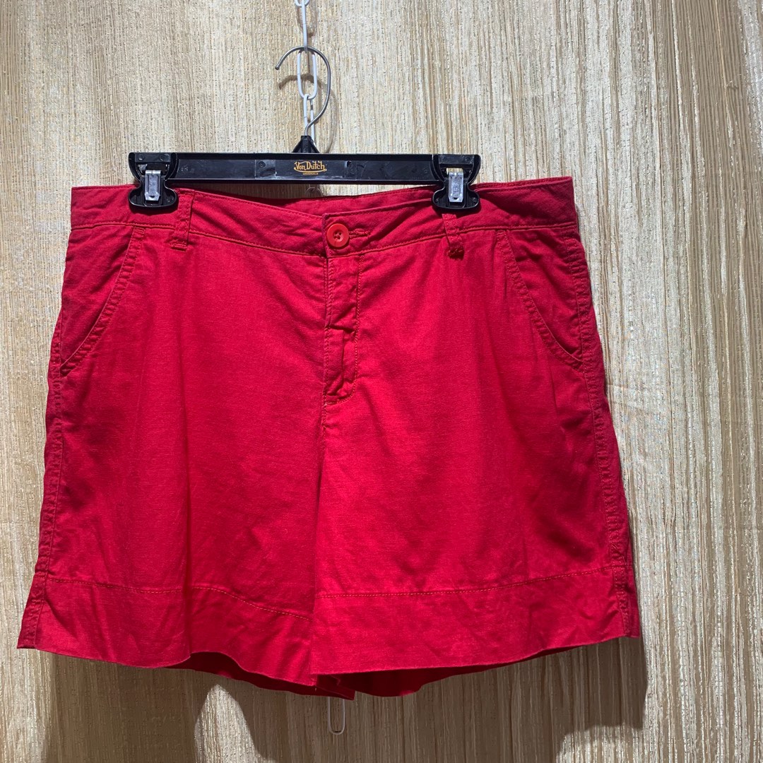 FADED GLORY WOMEN S SHORTS RED Please view all photos and read