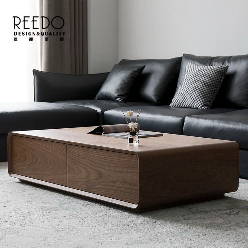 Fashion matching Coffee Table Drawer with slide rails Solid wood Drawer ...