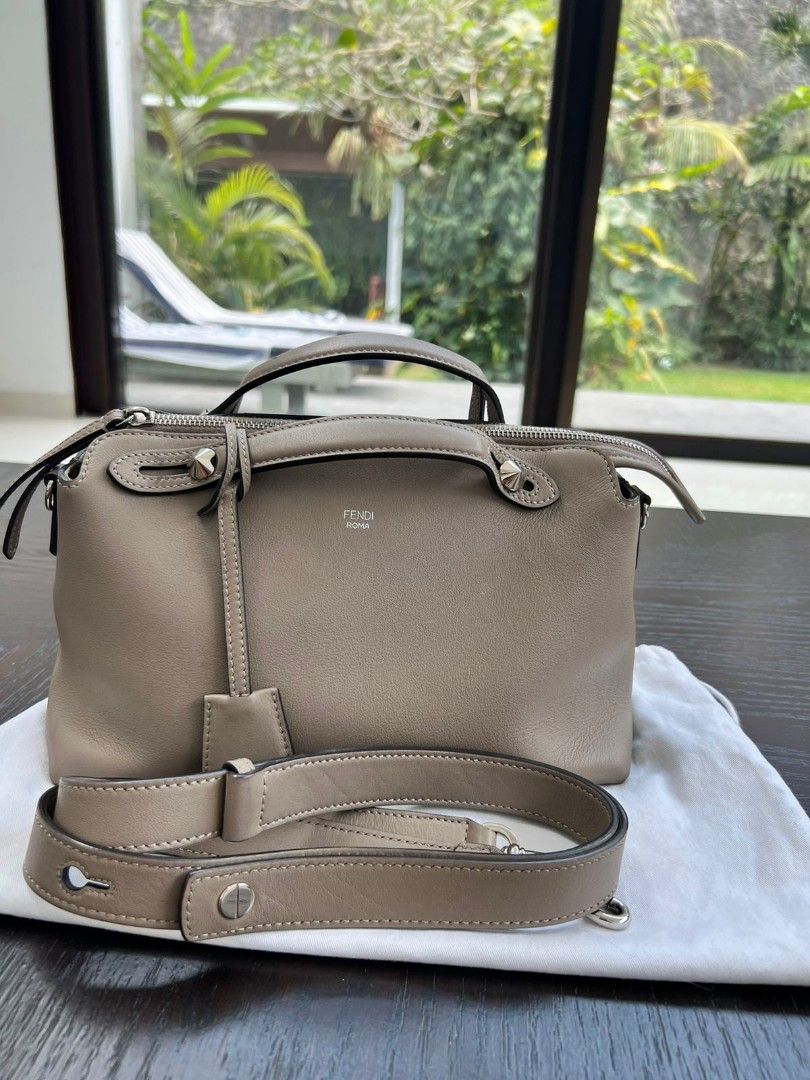FAST SALE CHEAP Good Condi Fendi BTW Tortora Grande SHW Size 33x13x18 Db Strap Clochette