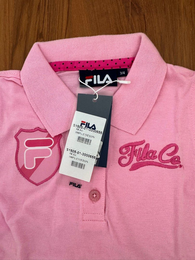 FILA girls pink top 6 each