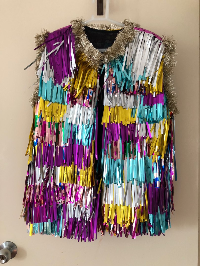 (FOR RENT) Handmade Tinsel Party Jacket / Dinner Outfit, Women's