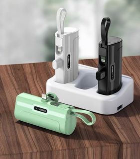 🇸🇬BEST SELLER!! Ready stocks!! 💖FREE DELIVERY PROMO💖 5000mAh Powerbank Portable Charger Mini Capsule Power Bank Fast Charging for Type-C iphone External Battery