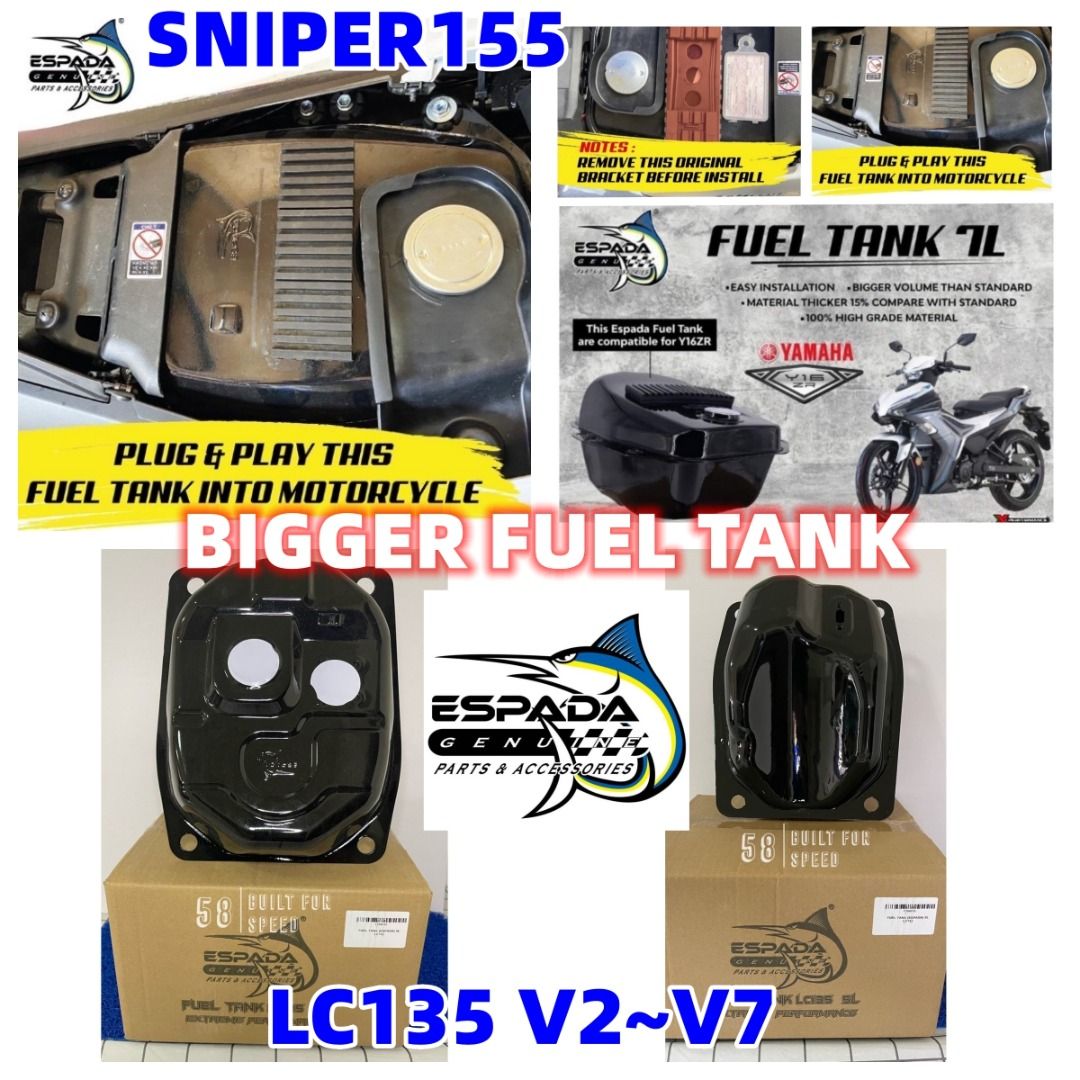 Y15 FUEL TANK 7L/FUEL PUMP&JET/FUEL FILTER&SEAL/FUEL FILTER EXTENSION