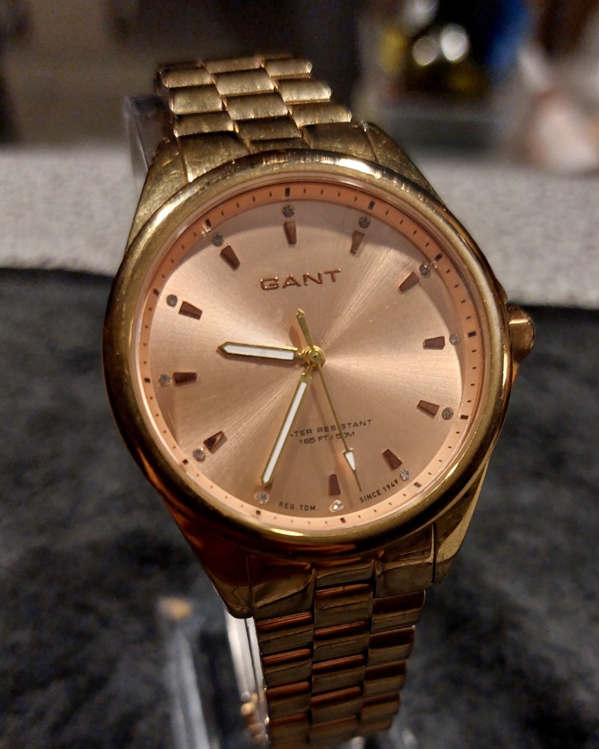 Gant ladies rose gold plated watch, Women's Fashion, Watches ...