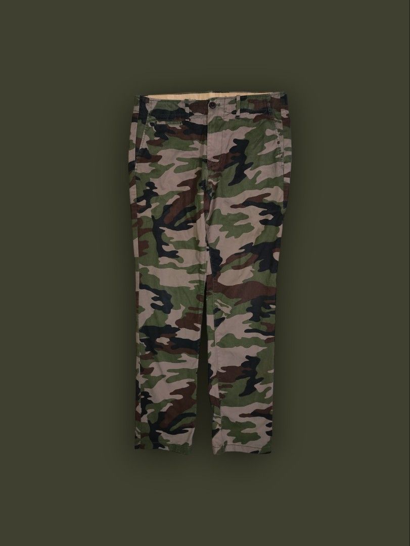 GAP 100 Pure Cotton Camouflage Pants Slacks Jeans Trouser 31x39 Women s Fashion Bottoms Jeans on Carousell