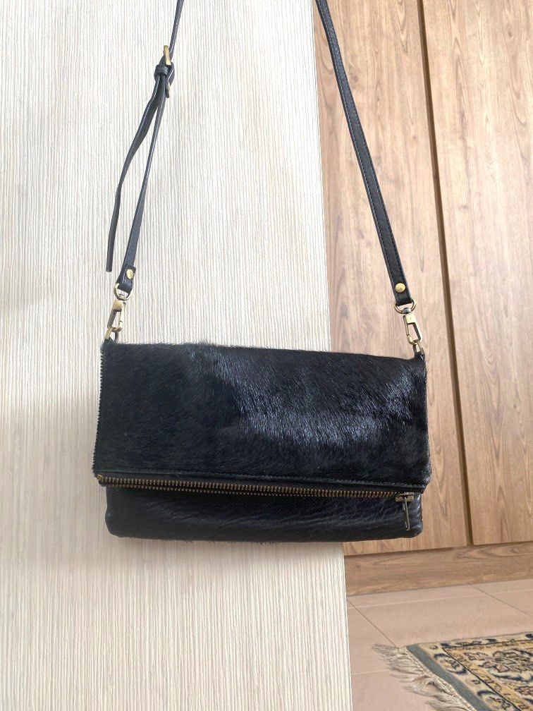 Fur sling hotsell bag