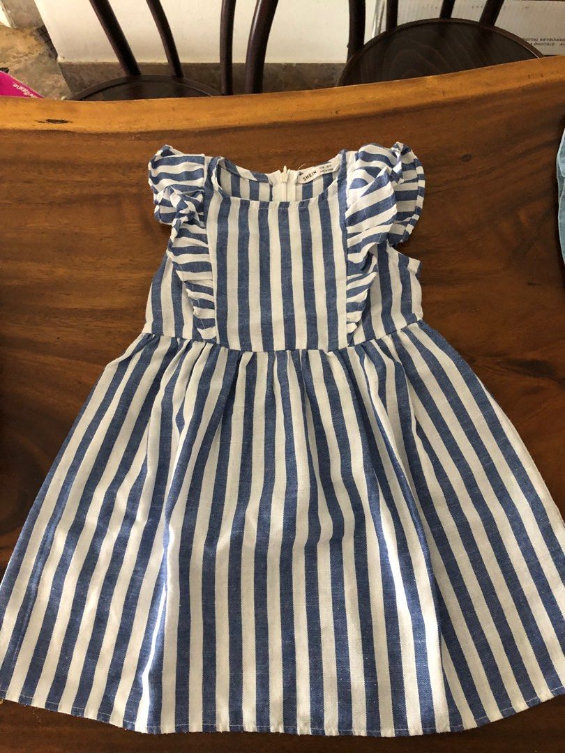 Girl s Blue Striped Dress Babies Kids Babies Kids Fashion on