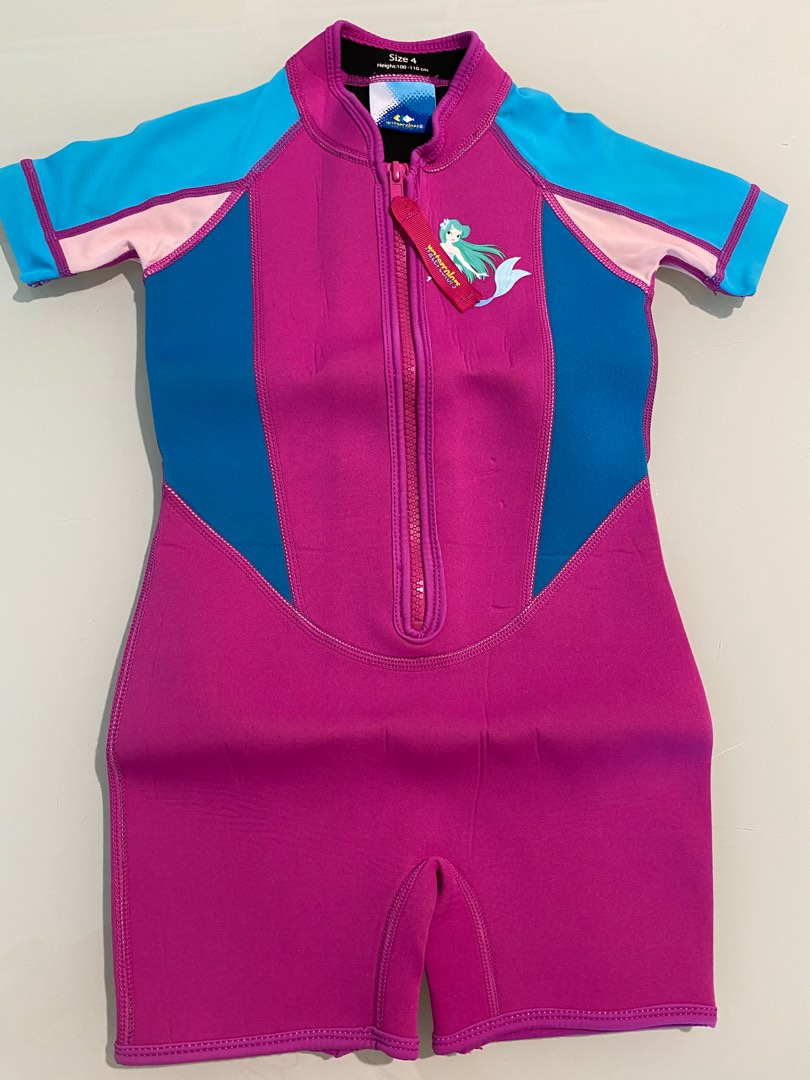 Girls Thermal Swimsuit, Babies & Kids, Babies & Kids Fashion on Carousell