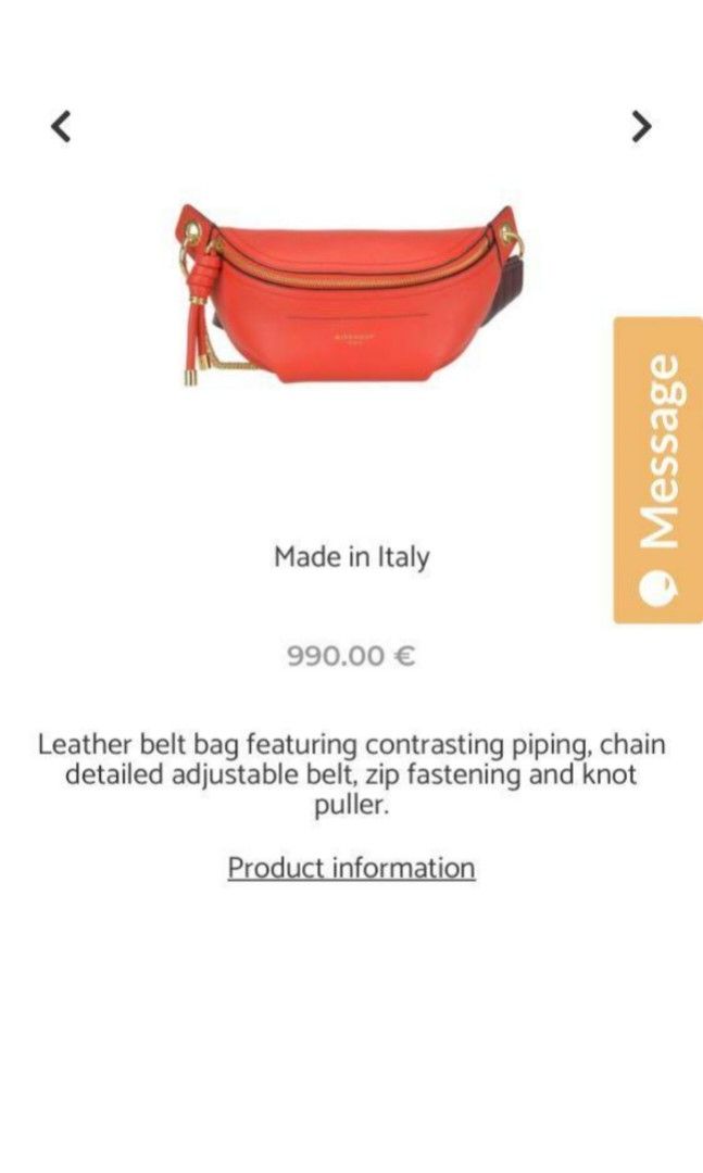 Givenchy whip leather belt bag discount