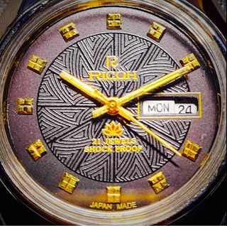 Gold & Black Beauty Ricoh Watch - Automatic - Japan Made