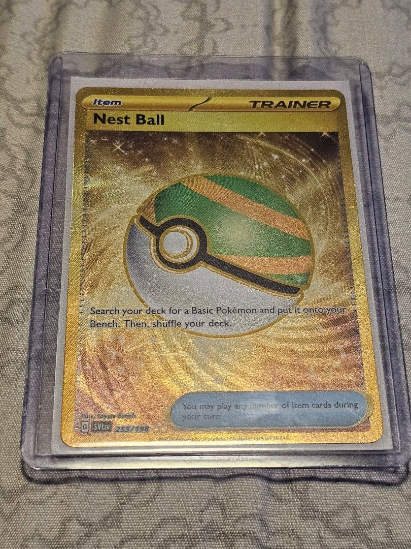 Gold Nest ball 255/198 - Secret Rare - Scarlet & Violet - Pokemon TCG,  Hobbies & Toys, Toys & Games on Carousell