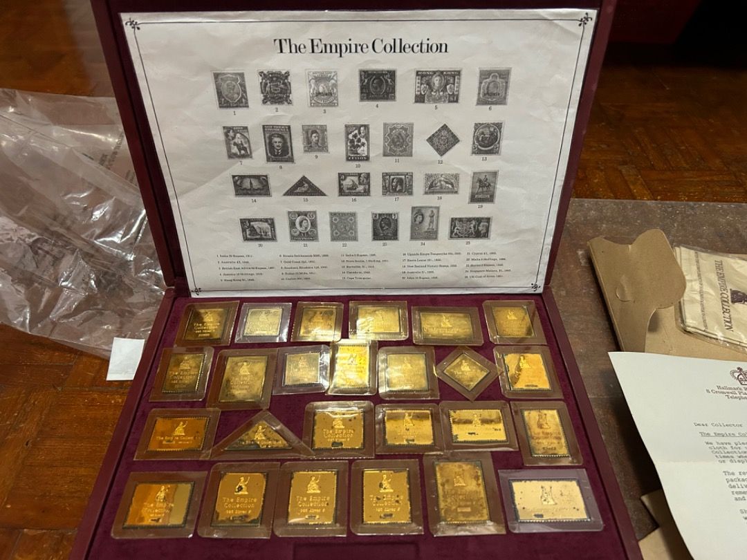 Gold plated outlet stamp