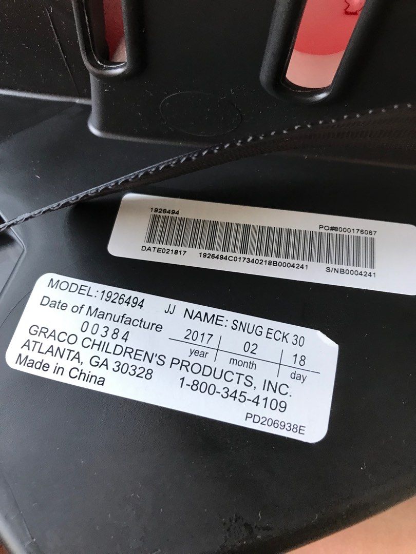 Graco snugride classic connect 30 expiration date discount