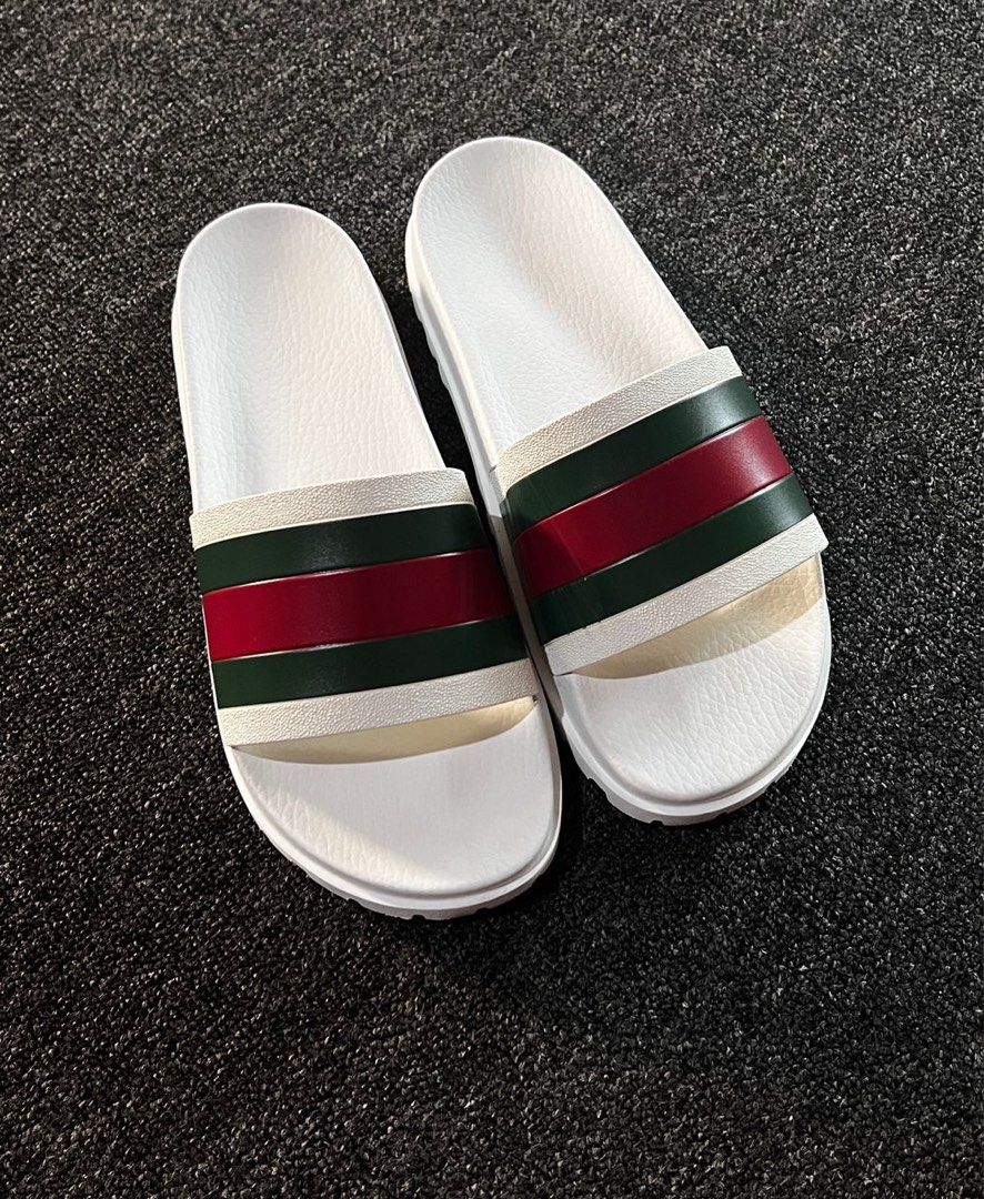Gucci white on sale web slides