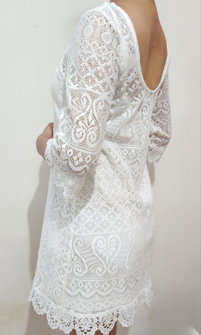 H and m outlet lace dress