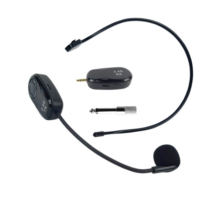 Headset 2.4G Wireless Microphone Transmitter With Receiver For Voice