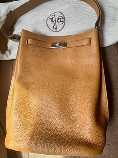 Hermes Kelly 25 Togo vert Rousseau, Luxury, Bags & Wallets on Carousell