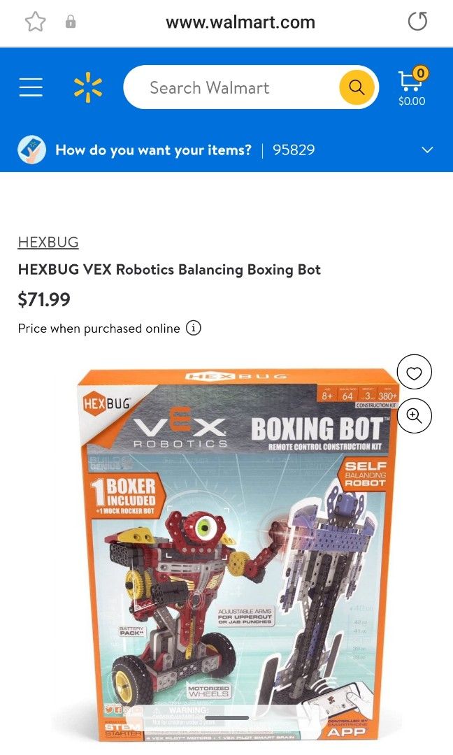 Hexbug vex robotics boxing bots rc construction kit hot sale