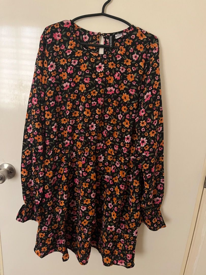 chinese dress ladies H&M Zebra Long-sleeve Mini Shirt Dress  West of Vintage