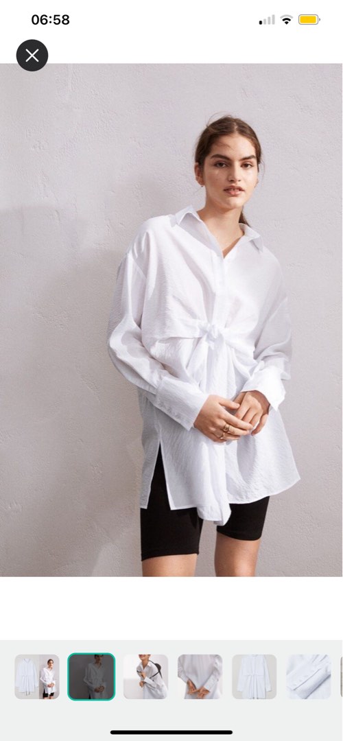 Hm top white blouse